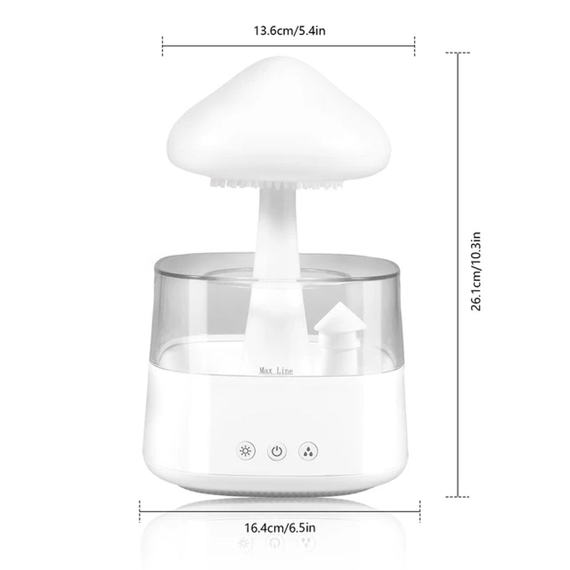 2024 Rain Cloud Humidifier Relax Diffuser Humidifier Raindrop Aromatherapy Machine Air Humidifier with 7 Colours Rain Lamp Home